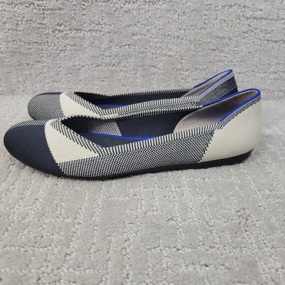 Rothy’s The Flat Cap Toe Black Slip On Round Toe Shoes Women's Size US 6, 8 - Picture 9 of 10